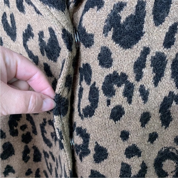Rachel Zoe Leopard cardigan/coat - Picture 8 of 10